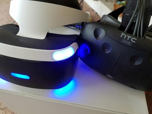 PS VR和HTC Vive虚拟现实头盔